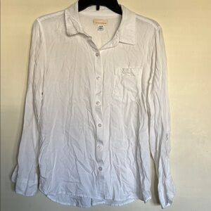 Canyon River Blues White Long-Sleeve Casual Button-Down Shirt